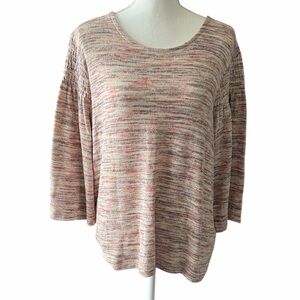 chicos Multicolor Striped Long Sleeve Top size 3